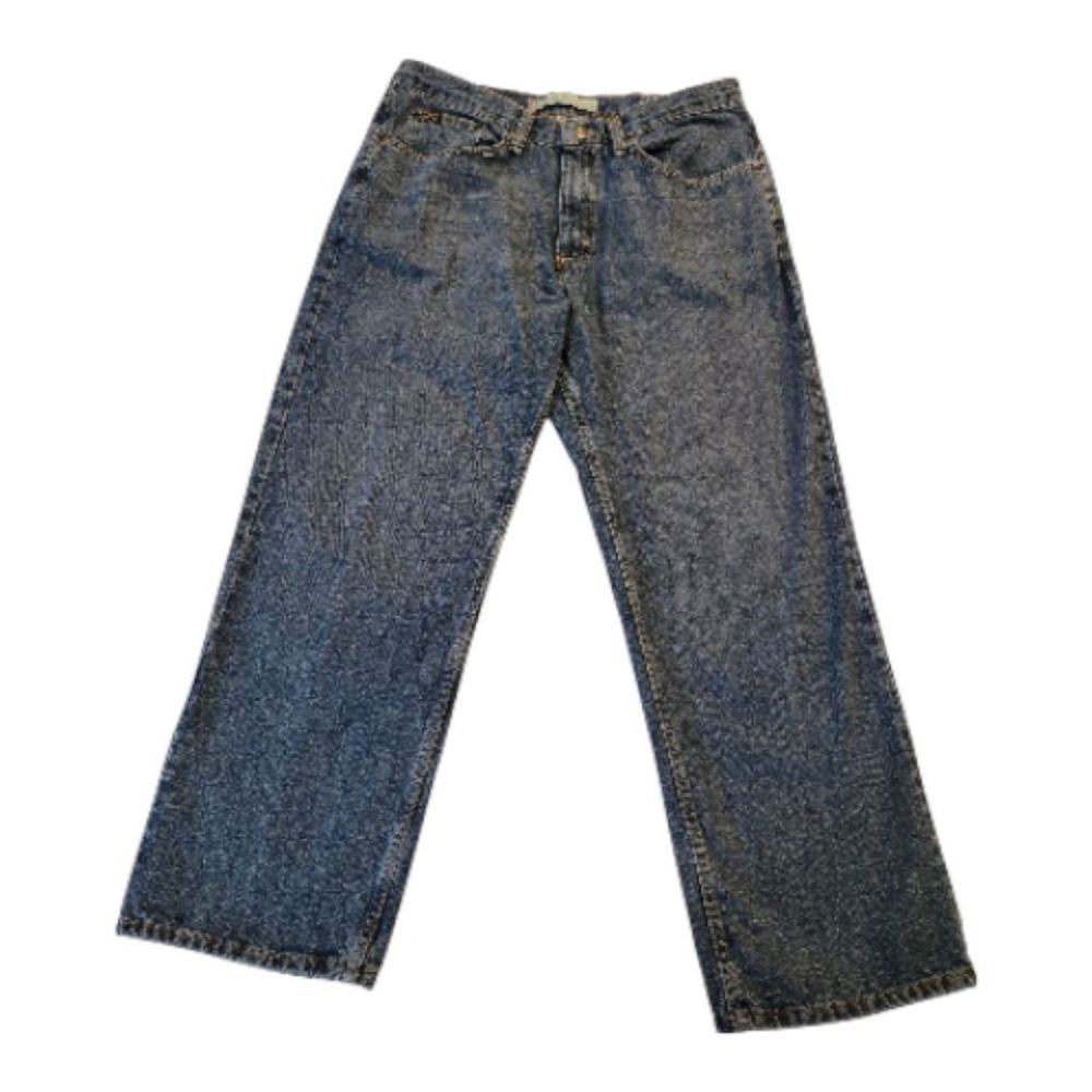 Lee Blue Relaxed Straight Jeans Men's 36x29